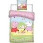 Детски спален комплект от 2 части Peppa Pig, прасенцето Пепа, за кошарa или малко легло, снимка 1