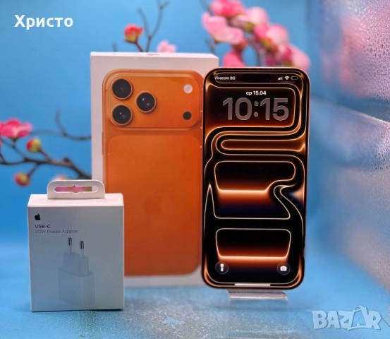 ГАРАНЦИОНЕН!!! Apple iPhone 17 Pro Max, 512GB, 5G, Cosmic Orange + подарък оригинален адаптер Apple , снимка 4 - Apple iPhone - 54229556