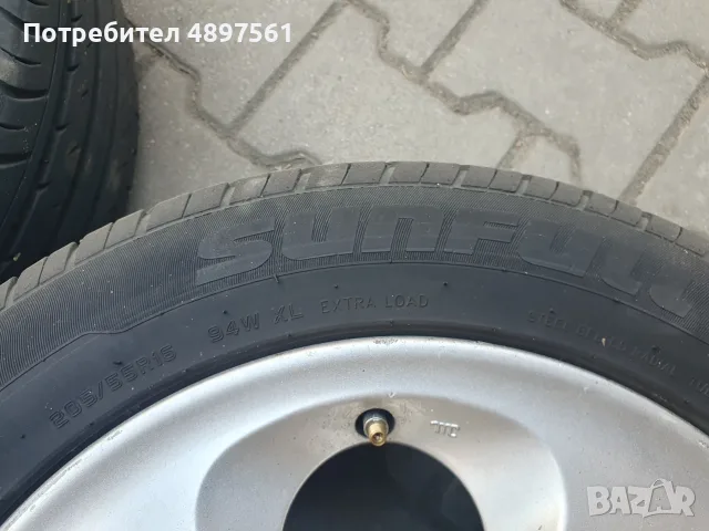 Джанти с гуми 16" 6,5J 5x98 Alfa Romeo 147/156/GT/GTV, снимка 4 - Гуми и джанти - 55417349