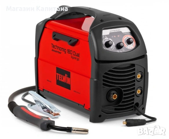 Инверторен телоподаващ апарат TELWIN Италия TECHNOMIG 180, MIG-MAG, 230 V