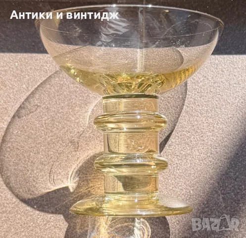 Лот Ръчно правени уранови чаши Sulttaani (2 бр), Nanny Still, Riihimäen Lasi - 1967 г, снимка 4 - Колекции - 55682793
