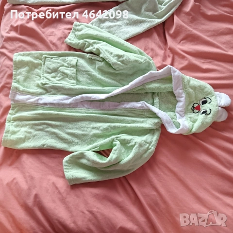 Детски халат+ подарък още един и дрешки, снимка 2 - Хавлии и халати - 54776435