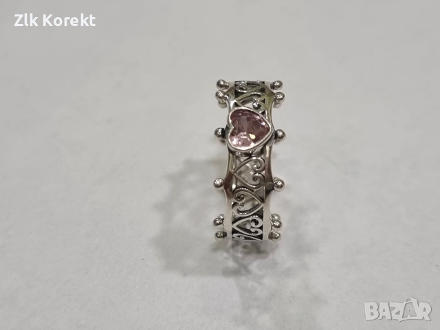 Дамски сребърен пръстен, снимка 4 - Пръстени - 55190896