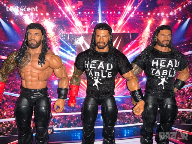 Екшън фигура WWE Roman Reigns Роман Рейнс ELITE SERIES Bloodline mattel figure елит, снимка 3 - Колекции - 48384867