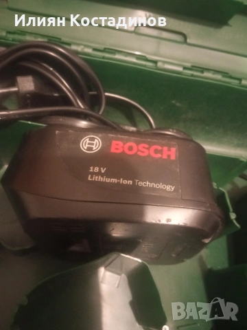 Bosch 18v li-on зарядно, батерия и куфар, снимка 6 - Винтоверти - 54031559