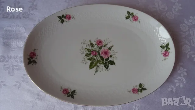 Красиви  супник и плато Seltmann Weiden "Annabell" с декорация "Rote Rosen" , снимка 14 - Сервизи - 55453643