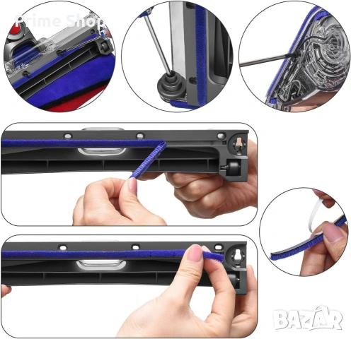 Резервна мека ролка и плюшени ленти за Dyson V6, V7, V8, V10, V11, снимка 6 - Прахосмукачки - 54190056
