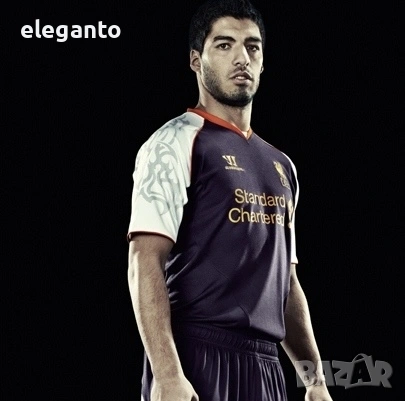 Мъжка футболна тениска Liverpool FC x Warior 3ти екип госпуващ 2012/12 , S размер , снимка 4 - Спортни дрехи, екипи - 54369510