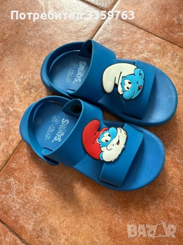 🟦 Детски сандали СМЪРФОВЕ №28 – само 4€ 🟦, снимка 3 - Детски сандали и чехли - 54299322