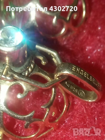 Engelsrufer - сребърен медальон със златно покритие-"Викач на ангели", снимка 6 - Колиета, медальони, синджири - 53987641