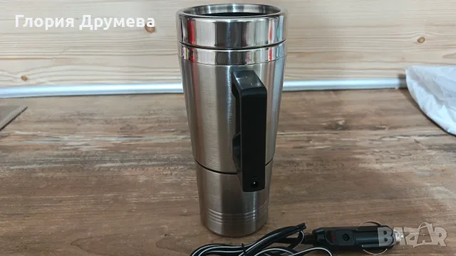 Електрически термус, 500 мл, 12V, издръжлива конструкция, бързо нагряване, снимка 4 - Друга електроника - 55504547