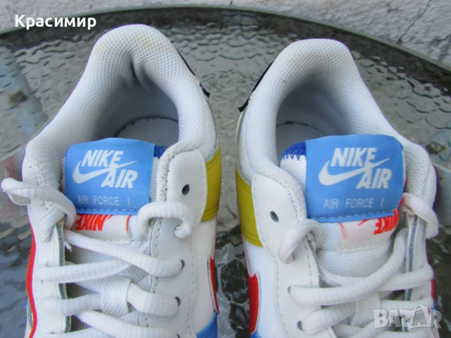Дамски маратонки Nike Air Force 1 Shadow "Sail Multi", снимка 11 - Маратонки - 54397399