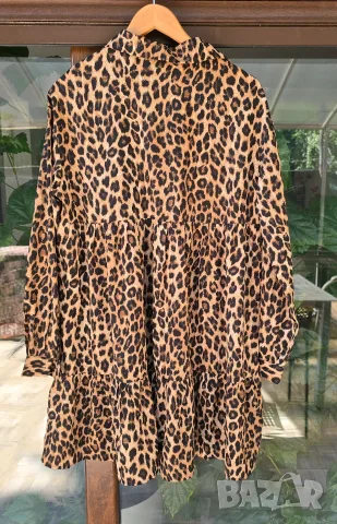 Нова дамска рокля SHEIN LUNE Leopard Print М-Л, снимка 9 - Рокли - 55320956