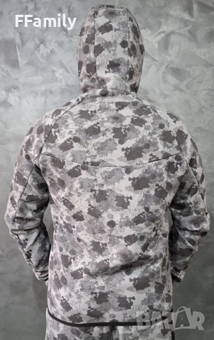 Eкип Nike Tech Fleece Сив Камуфлаж [S - XL], снимка 3 - Спортни дрехи, екипи - 54146041