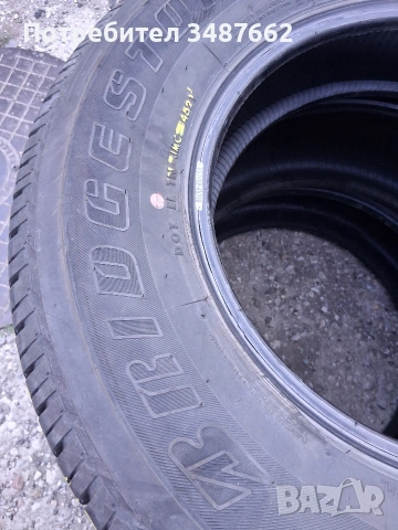 195 80 15 BRIDGESTONE 2бр летни дот 2021г , снимка 4 - Гуми и джанти - 55072447