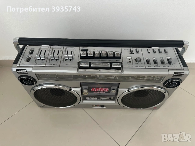 Sharp GF 9191 boombox Japan , снимка 4 - Радиокасетофони, транзистори - 54694766