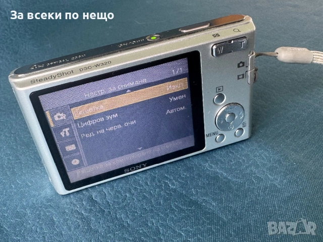 Цифров фотоапарат Sony DSC-W320 ,14.1MP 4x Zoom , Sony W320, снимка 17 - Фотоапарати - 54503441