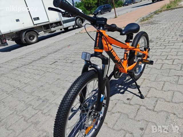 BG Алуминиев велосипед 20" NINJA оранж, снимка 5 - Велосипеди - 54864134