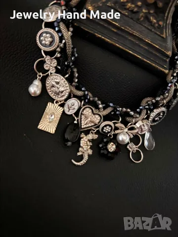 Красиво колие "Fashion'', снимка 2 - Колиета, медальони, синджири - 55303959
