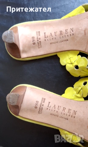 Летни чехли/тип сандал- естествена кожа, продукт на Ralph Lauren. , снимка 3 - Сандали - 54939935
