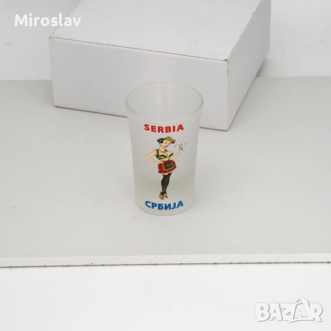 Сувенирна Матирана Чашка / шот - Сърбия/Serbia - Колекционерска