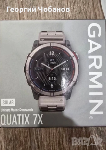Мъжки часовник GPS GARMIN QUATIX 7X - SOLAR EDITION 51mm , снимка 5 - Мъжки - 55155849