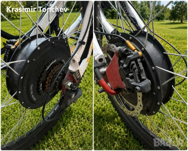 ⚡ Електрически Downhill Trek Session 10 – 3kW, 60V, LG клетки, до 60 км/ч, снимка 3 - Велосипеди - 54946374