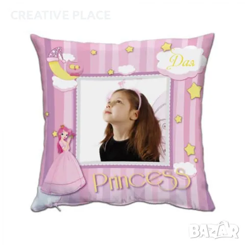 Възглавница със снимка - Princess, снимка 2 - Възглавници - 55599451