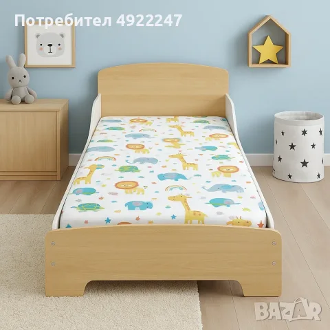 Детско Дървено Легло , снимка 5 - Бебешки легла и матраци - 55696345