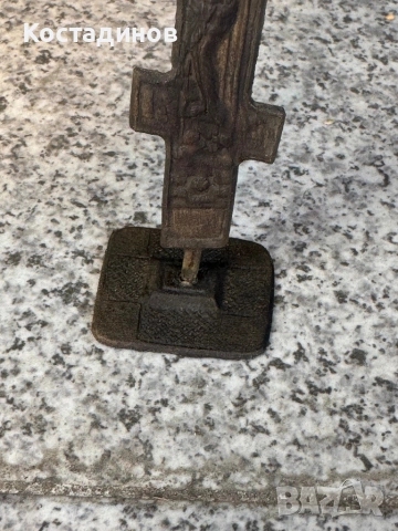 Стар възрожденски бронзов просфор, снимка 3 - Други ценни предмети - 54309050