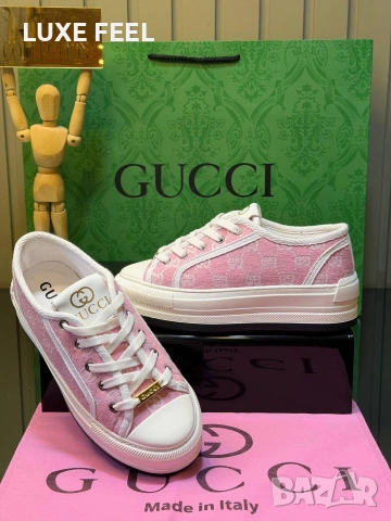 GUCCI ⚜️Дамски Кецове , снимка 2 - Кецове - 54432391