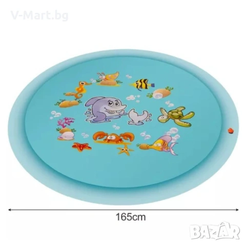 Водна постелка с фонтани и пръскачки, диаметър 165см, снимка 6 - Надуваеми играчки - 54970529
