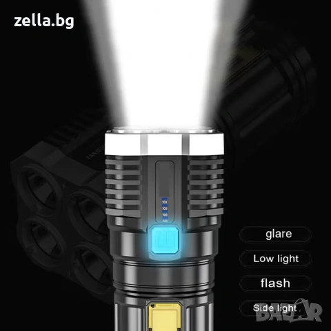 Акумулаторен LED фенер с COB светлина, 100м обхват, IP64 – за лов, риболов, къмпинг и аварийни 10309, снимка 8 - Аксесоари и консумативи - 54663359