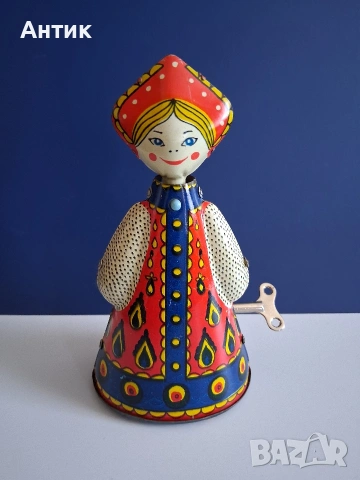 Две Стари Ламаринени Играчки Аленушка Пате от Соца, снимка 3 - Колекции - 55075953