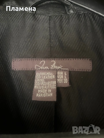 Zara Кожено дамско сако/ яке Л отлично , снимка 5 - Якета - 54136930