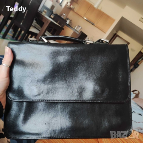 Маркова кожена чанта, естествена кожа