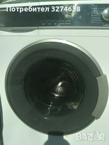 Пералня SHARP 9кг с гаранция и антиалергично пране, снимка 2 - Перални - 54136667