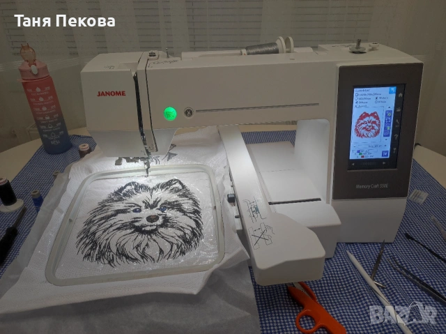 Бродираща машина Janome MC550E, снимка 2 - Шевни машини - 54448940
