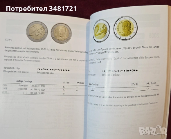 Двуезичен каталог - монетата от 2 евро / 2 Euro Coin Catalogue. Münzenkatalog, снимка 11 - Енциклопедии, справочници - 54244279