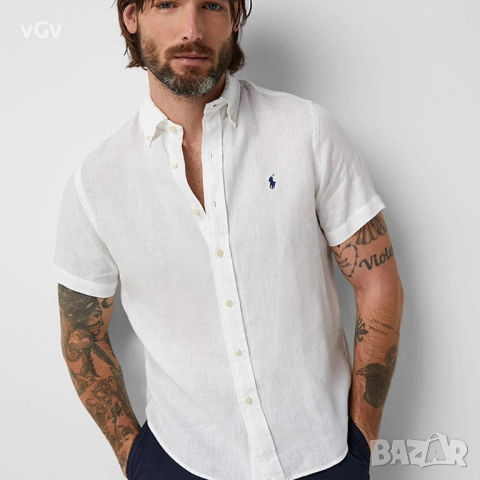 Мъжка ленена риза Polo Ralph Lauren -M/L