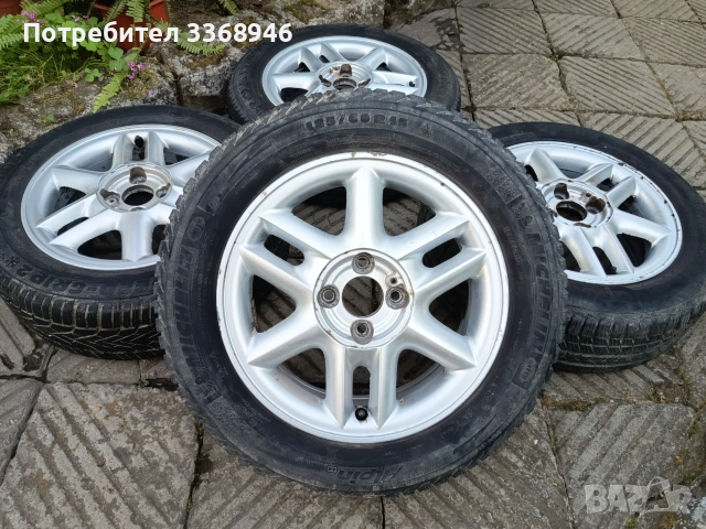 Оригинални джанти на Рено с гуми 15" 4х100 