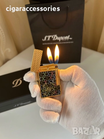 S.T. Dupont Ligne 2 Fuente оригинална запалка с 2 пламъка