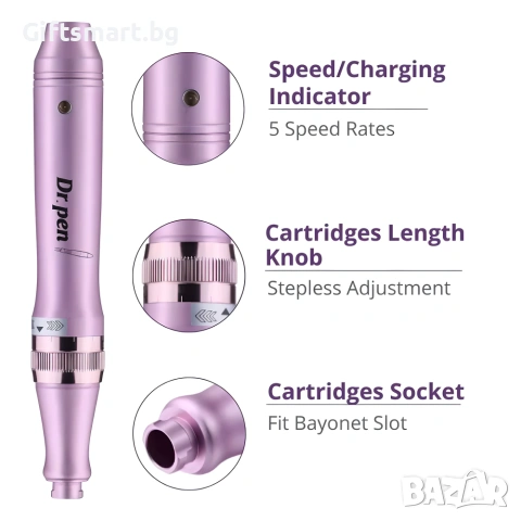 Dr. Pen Ultima M7-W, Dermapen, Безжичен, Микронидлинг, Против бръчки, Премахване на петна, снимка 7 - Козметика за лице - 55049083