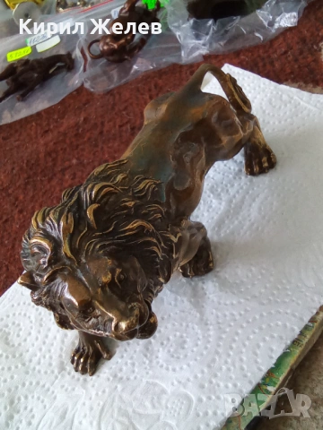 Бронзова фигурка на 🦁 лъф 17953
