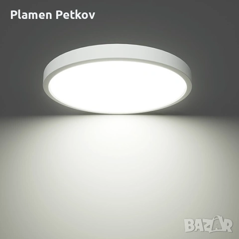 MITEA Lighting M205762 - LED плафон , 24W, 3CCT 3000/4000/6500K, IP40,бял, снимка 4 - Лампи за таван - 55090909
