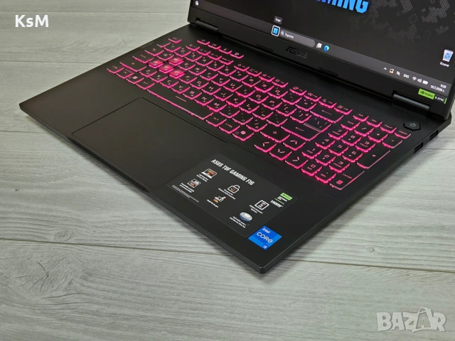 НОВ RTX 5050 | i5-13450HX | 512GB SSD | IPS 165Hz |16RAM лаптоп туф tuf laptop gaming гейминг, снимка 4 - Лаптопи за игри - 55228769
