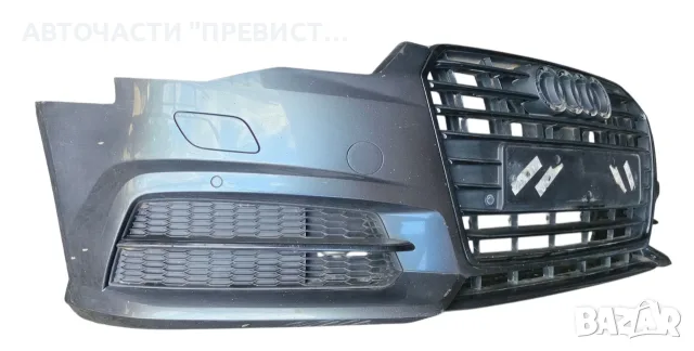Оборудвана Предна S-Line Броня Ауди А6 Ц7 Audi A6 S6 C7 2011-2018г, снимка 3 - Части - 55338225