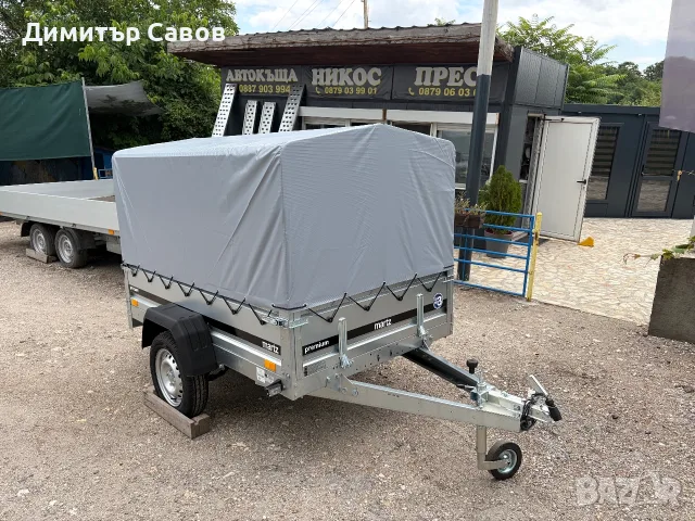 Туристическо ремарке MARTZ PREMIUM 201R с брезент и шпригли Н-110 С РЕСЬОРИ И АМОРТИСЬОРИ, снимка 2 - Ремаркета - 55394867