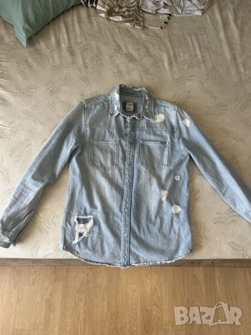 Мъжка риза ZARA (дънков плат)