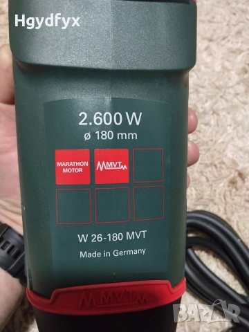 Ъглошлайф metabo, снимка 5 - Ъглошлайфи - 55287101